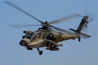Dutch Apache flying over Afghanistan