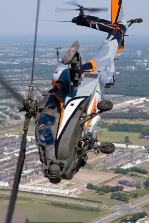 The Dutch demo helikopter the “HAWK”. For 2011 the Apache demo helicopter received a new design, the prints can be removed quickly, so that the helicopter can be deployed to operational missions when required.
