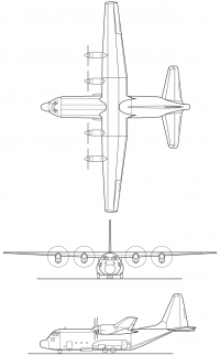 Lockheed C-130 Hercules blueprint